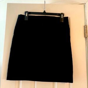 A-line classic black skirt